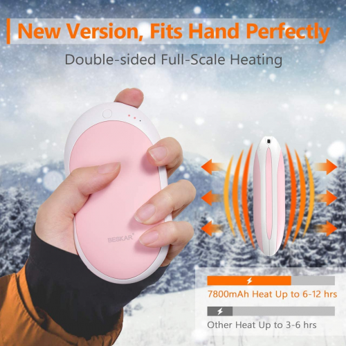 Electric home appliances pink hand warmer usb rechargeable Heater Table Heating with power bank