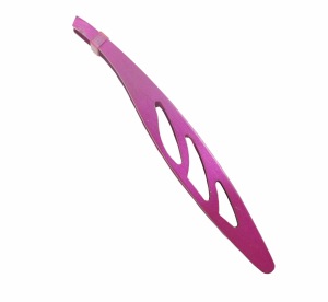 Girls Shape Design Stainless Steel Manicure Eyebrow Tweezer