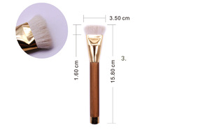 Goat hair 15pcs gold color high quality makeup brushes set in PU bag Customized Brushes Makeup