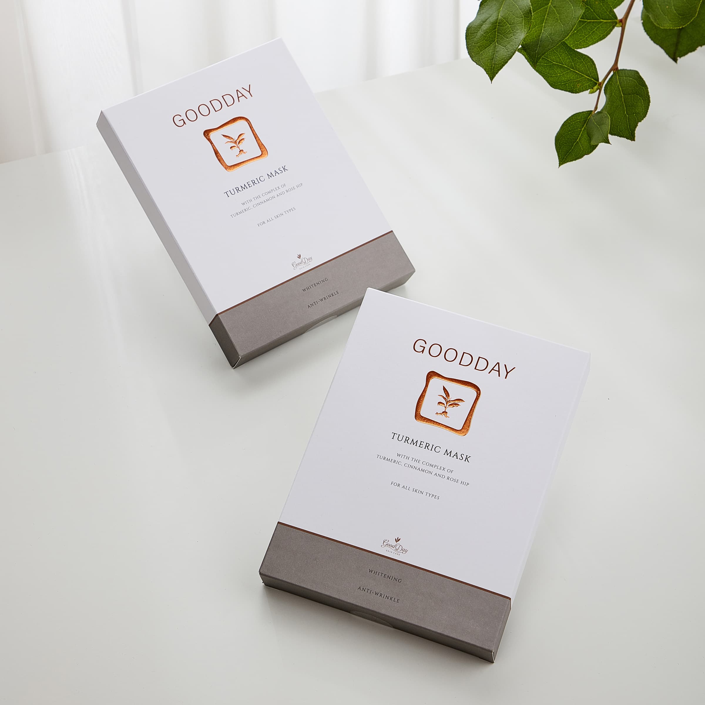 GoodDay Turmeric Mask, Whitening facial sheet, mask sheet, 