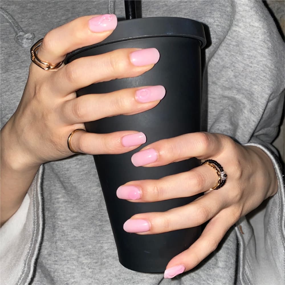 KEEPU CUSTOM NAIL STRIP BUBBLEGUM CLEAR GEL TUBE