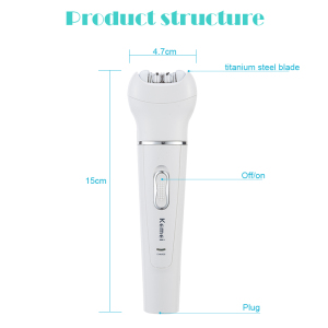 KM-2199 5 in 1 Rechargeable face brush electric cleanser epilator facial cleansing device women electric lady shaver massager