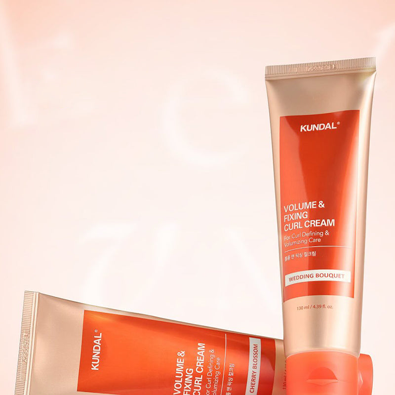 (KUNDAL) Volume &amp; Fixing Curl Cream [Wedding Bouquet] 130ml
