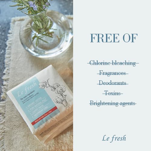 Lefresh Certified Organic Cotton Sanitary Pads Regular