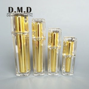 Luxury packaging 15gram 30g 50g 50ml square acrylic cosmetic cream jar and bottle