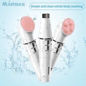 Marske 6222 Electric Hair Removal Rechargeable Cleansing Instrument 3 IN 1 Multi-Funcation Beauty Equipment