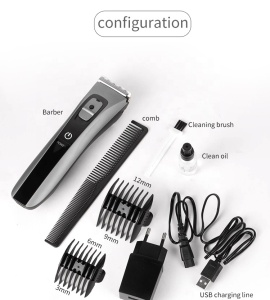 MARSKE USB Electric Waterproof IPX7 Comfortable LED Intelligent Power Display Hair Trimmer