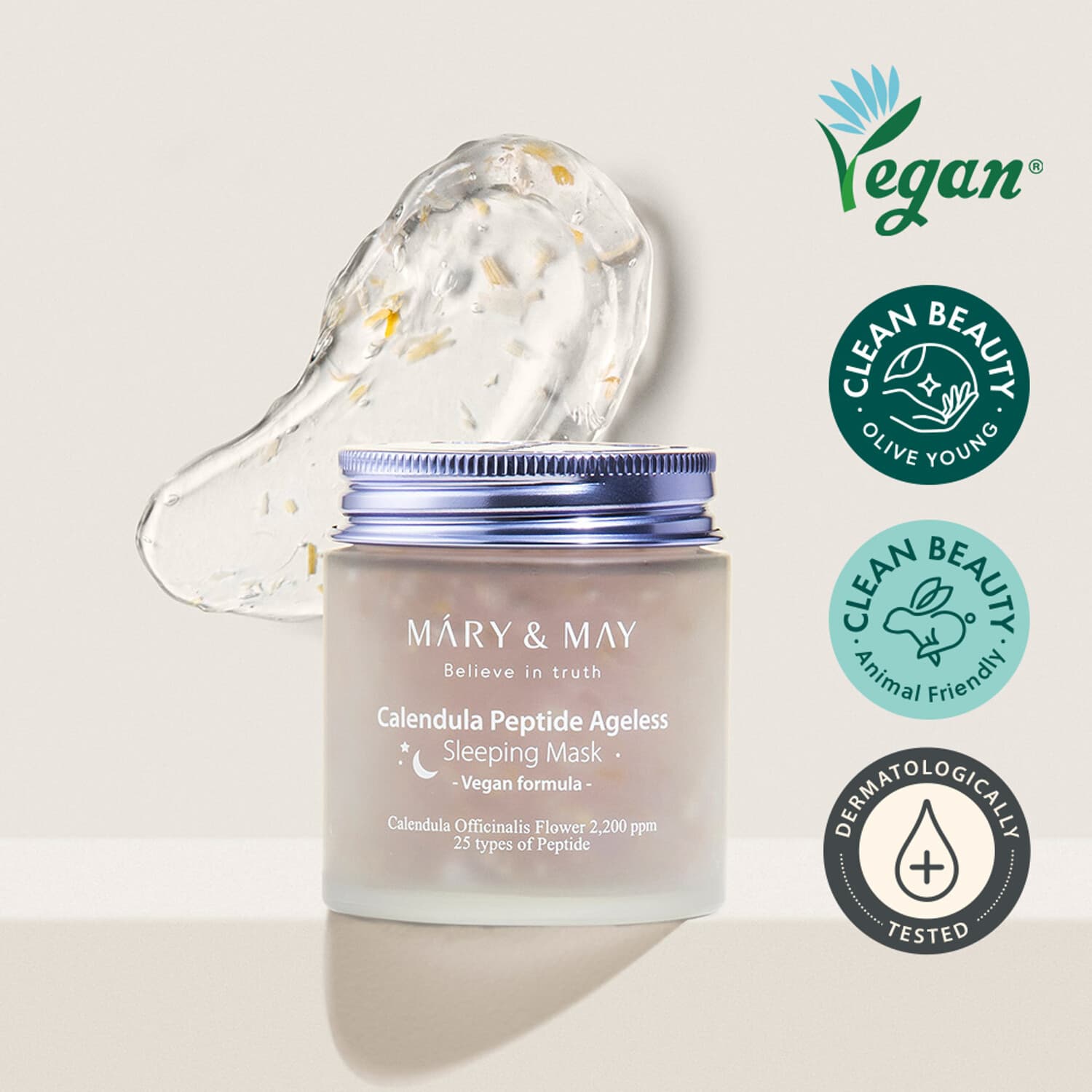 Mary&amp;May Vegan Calendula Peptide Ageless Sleeping Mask