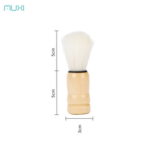 Muxi single wooden beard brush after shaving brush