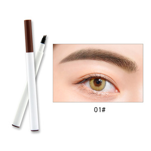 New Arrival Private Logo Eyebrow Pencil Water-proof Long Lasting 4 Fork Eyebrow Pen