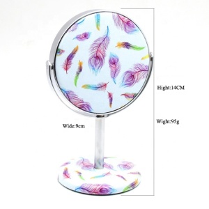New arriver promotional gift 3 inch metal table mirror cosmetic mirror