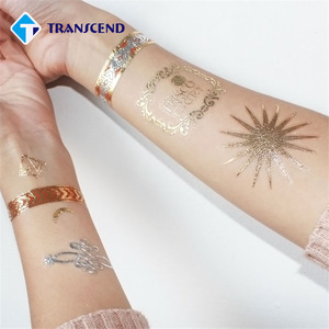 New cool design sexm body tattoos sticker fashion fake gold temporary tattoos