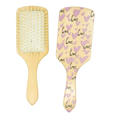 New Design Wooden Hair Brush with Cute Printing