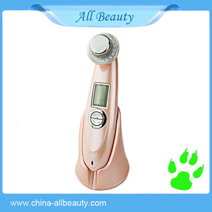 New Portable Photon Ultrasonic Ionic 5 in 1 Facial Skin Care Massage Anti-Wrinkle Beauty Machine