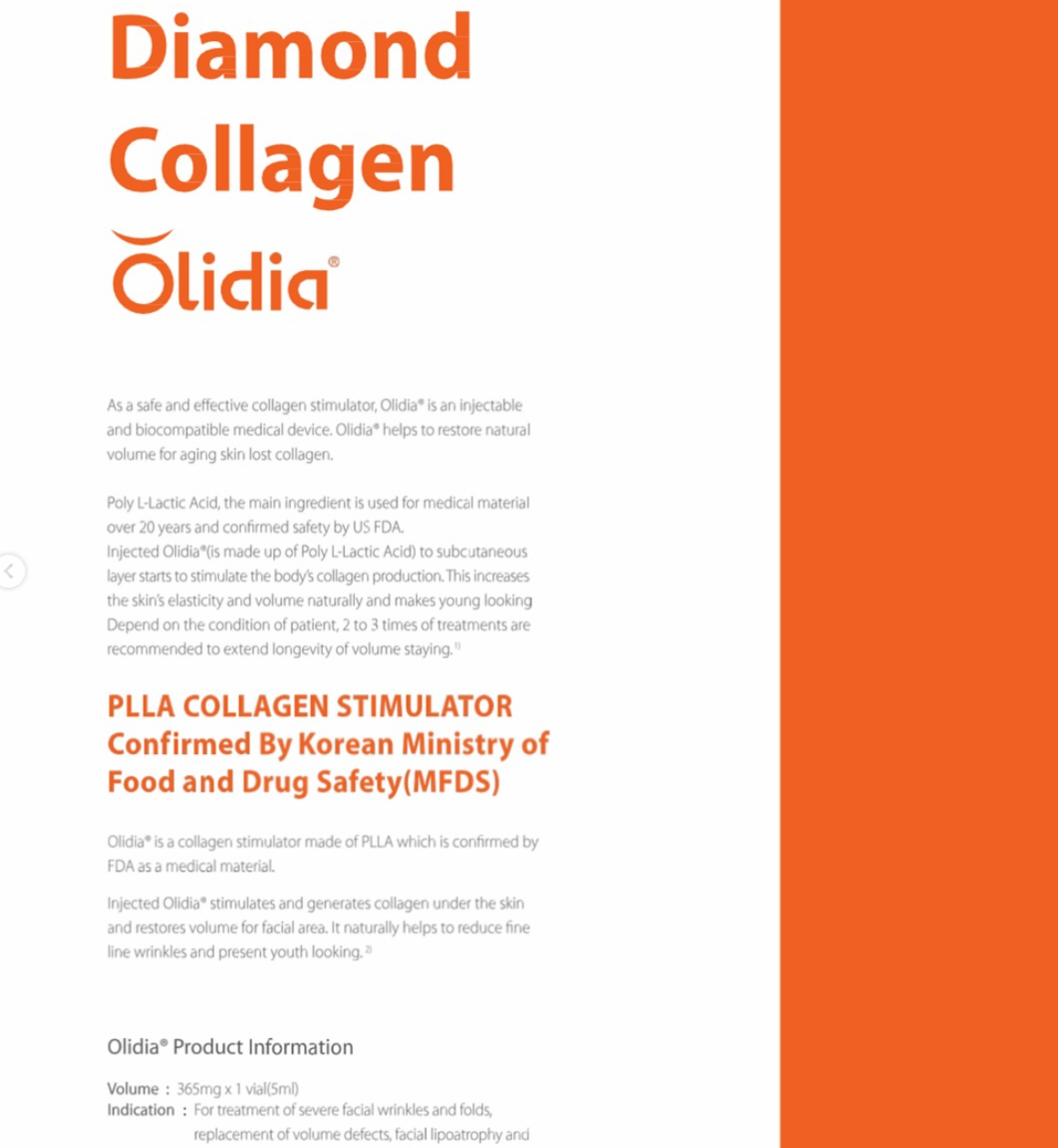 ODIDIA 150MG PLLA, Top Collagen stimulator, Volume Filler Skin Booster