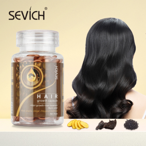 private label Hair Vitamin 30 capsules per bottle with castor oil extract help hair growth for Hair care