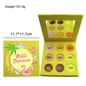 Private label high pigment waterproof single eyeshadow pan pressed matte shimmer eyeshadow 26mm DIY