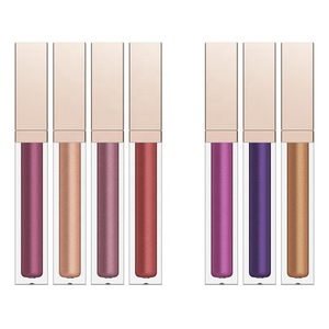 Private label metal waterproof lip gloss make your logo nude matte lipstick high