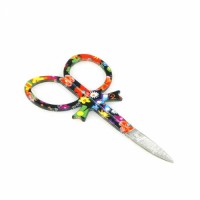 Professional Black pattern Multi Nail Scissor Manicure For Nails Eyebrow Nose Cuticle Scissors Curved Makeup Tools