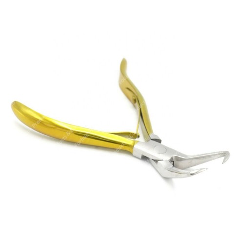 Professional Hair Extension & Beading Tool Kit Plier Set for beads (4 Piece) Micro Ring (Gold)