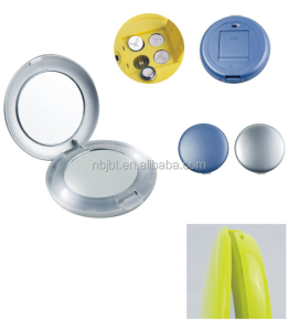 Promotion custom small foldable plastic cheap pocket mirror