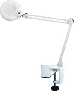 Rolling Adjustable MAGNIFYING LAMP BEAUTY Standing Mag Light SALON FACIAL Wheels