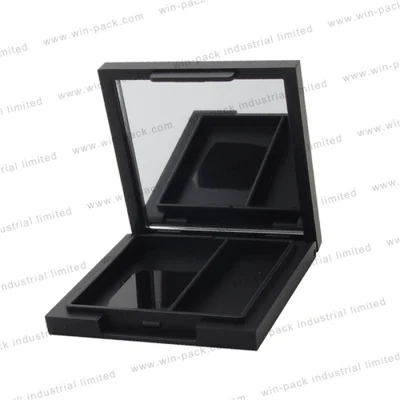 Round Black Eyeshadow Palette for Make up Cosmetic Packaging Free Samples