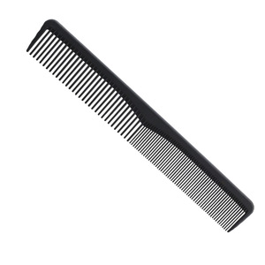 Static free flat head thin comb carbon fiber comb
