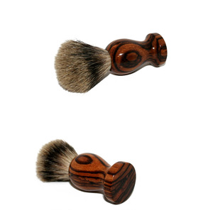 WB200-82 Beard Brush Handle Zebrawood Badger Shaving Brush Handles Brush Handle