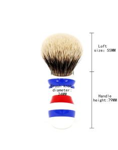 Yaqi New Barber Pole Style 24mm Two Band Badger Knot Shaving Brush