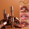 High quality custom logo nude lipgloss high pigment Water Glossy Moisturizing Hydrating Lip gloss with pouch