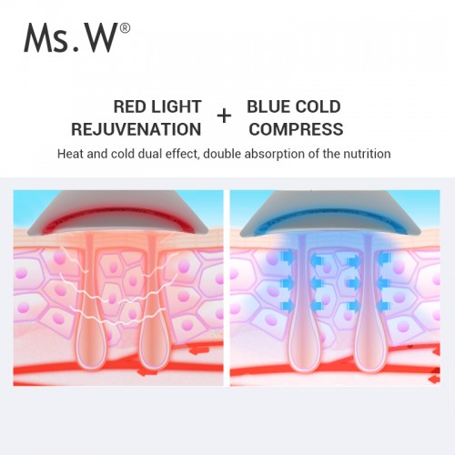 2025 Hot Sale Hot and Cool Vibration Neck Face Lifting Beauty Device Facial Massager