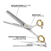 Professional 6.0inch 9CR 62HRC Hardness cutting / Barber Scissors silver shears with case barber hair scissors