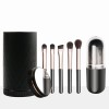 6 in 1 Travel Makeup Brush Set with Mirror