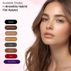 Professional semi-permanent makeup kit featuring multi-colored eyebrow tinting powder for long-lasting brow looks.