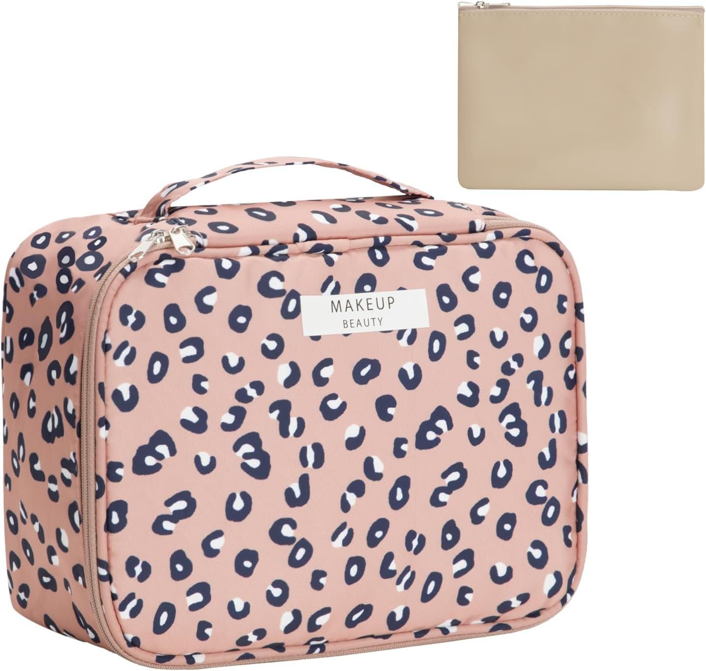 Cosmetic bag makeup pouch