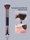 Dual-Ended Makeup Brush with Precision V-Shaped Concealer Head – Foundation, Blending & Under-Eye Application, OEM Private Label