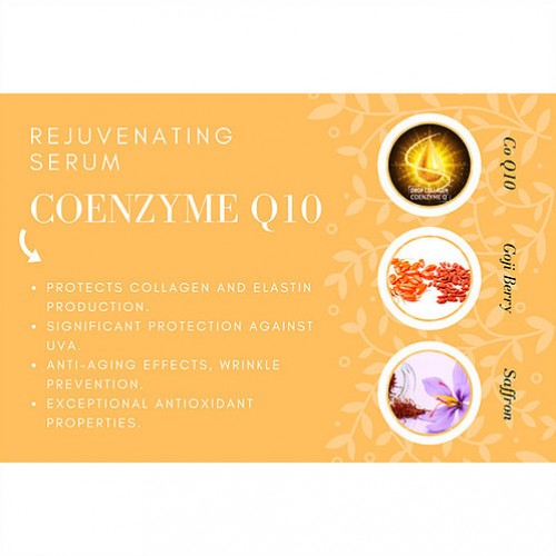 Rejuvenating Oil Face Serum | Goji Berry Ext & Saffron | Natural Coenzyme Q10!