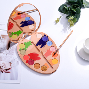 12 Colors EyeShadow Painting Palette Shaped Customize Eyeshadow Palette Private Label
