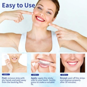 14Pcs/7Pair teeth whitening strips Dental Whitener Teeth white Care Stain Removal