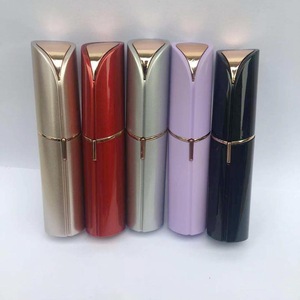 18K Plated Matte spray paint Lipstick Hair Remover Women Facial Epilator with  Smart Light