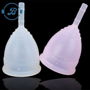 2017  Free Sample CE FDA Certificate 100% Hygiene Feminine Menstruation Lady Medical Silicone Menstrual Cup