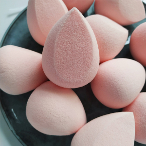 2019 High Quality Sakura Pink Diamond Makeup Sponge Beauty Puff Cosmetic Blender with Beveled Flat