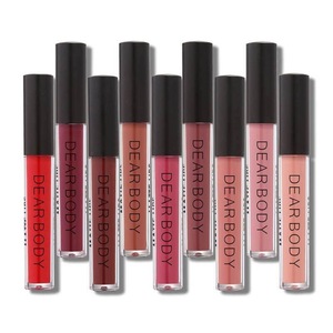 24 hours long lasting liquid lipstick matte glitter Lip Gloss with Multi-Colored