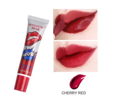 Beauty Mia Wholesale Waterproof Lipstick Famous Brand Beauty Red Wow Makeup Matte Lip Gloss Impermeable Lip Gloss