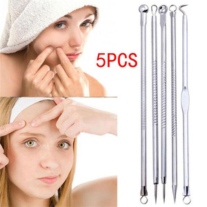Blackhead Remover Tool Kit Facial Comedone Acne Needle Clip Pimple Tweezer Blemish Extractor Set Face Skin Care Tools
