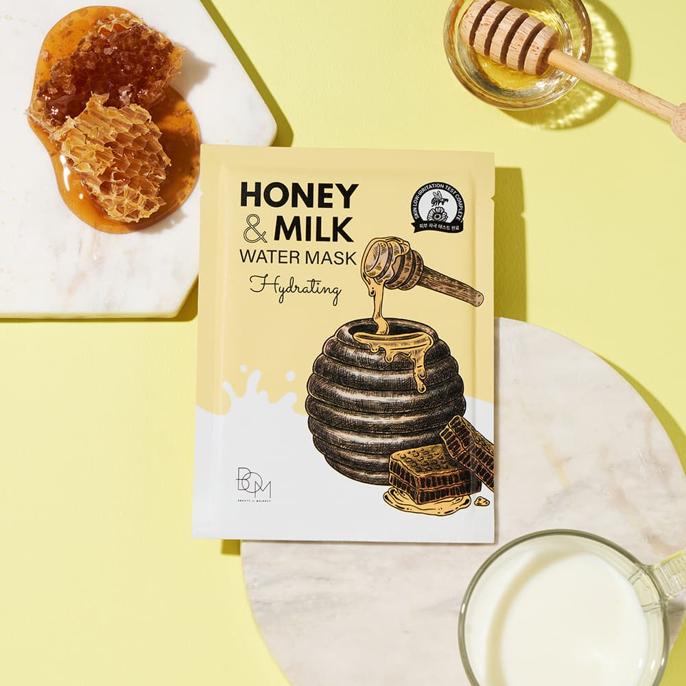 B.O.M HONEY &amp; MILK WATER MASK