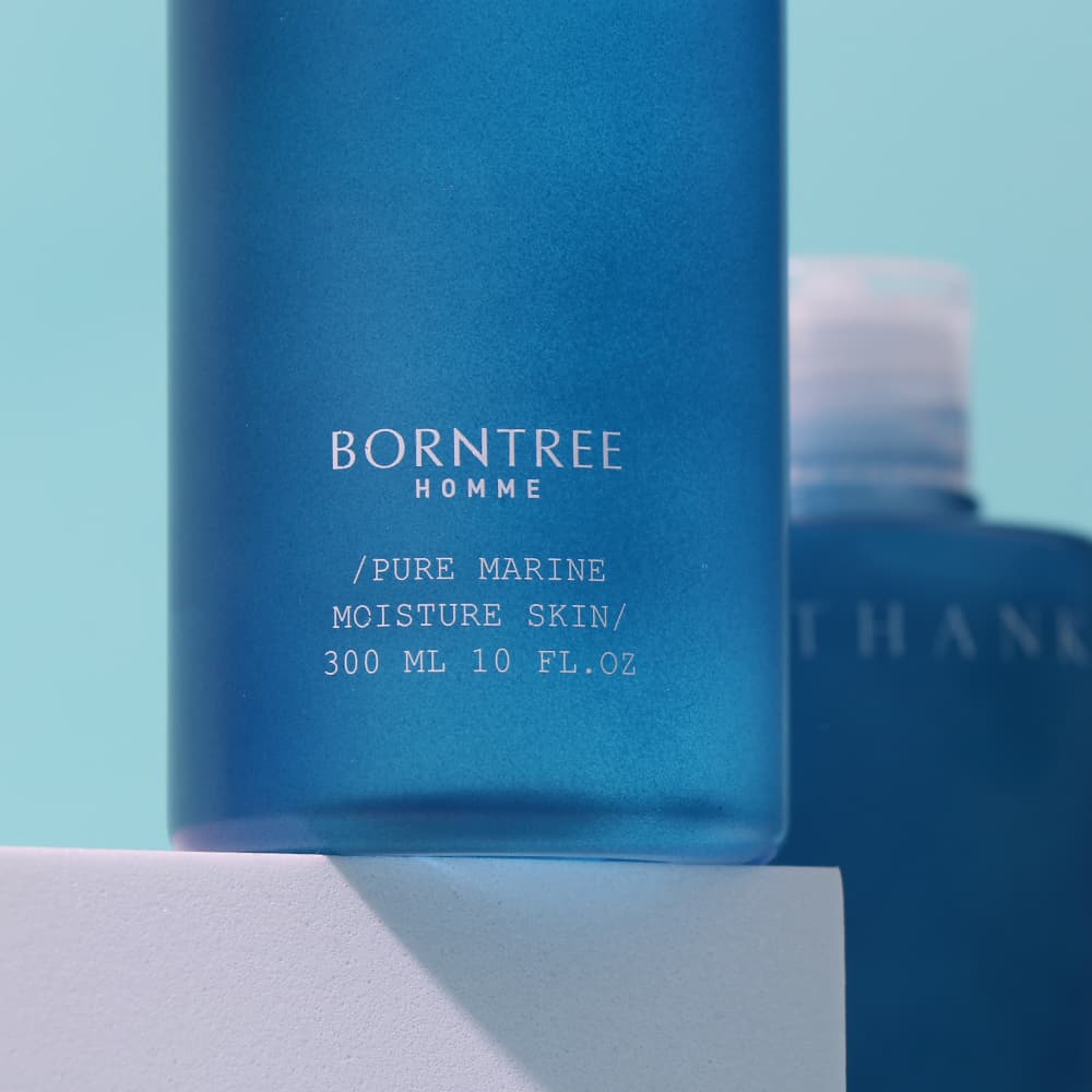 BORNTREE PURE MARINE MOISTURE TONER 300ml 10 FL.oz + LOTION 300ml 10 FL.oz