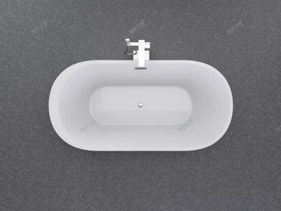 Chinese Contemporary Design Cheap Soaking Bathtub Freestanding (LT-703)