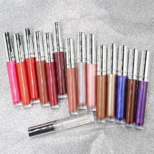 Custom private label Moisturizing clear vegan  Lip Gloss with shimmer